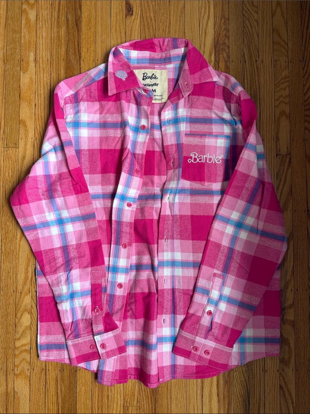 Barbie x Cakeworthy Pink Flannel